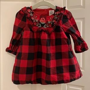 Gap Floral Gingham Dress